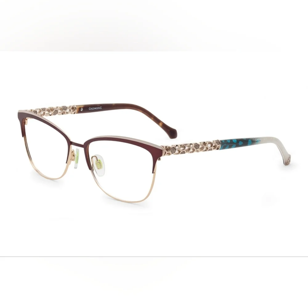 Coco Song Women's Eyeglasses CV174 Little Mary Bronze Col. 4 53/16/140 NEW